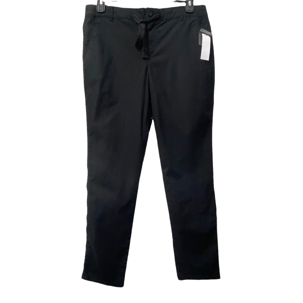 Liz Claiborne Crop Solid Black Pants Womens size 8 New NWT